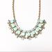 J. Crew Jewelry | J. Crew Mint Flowers Statement Necklace | Color: Gold/Green | Size: Os