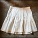 J. Crew Skirts | J.Crew Creme Floral Cotton Flair Skirt,S/4 | Color: Cream | Size: 4