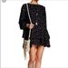 Free People Dresses | Free People Ny Printed Black Beck Dress Tuni Sz Xs | Color: Black/Red | Size: Xs