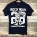 Disney Shirts | Disney Mens Graphic Tee Mickey Mouse Kick 28 | Color: Blue | Size: S