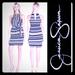 Jessica Simpson Dresses | Jessica Simpson Bungee Halter Dress | Color: Blue/White | Size: 4