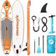 Exprotrek Stand Up Paddling Board, aufblasbares SUP Board, Stand Up Paddle Board Set, 6 Zoll dick für alle Schwierigkeitsgrade, 200KG Max