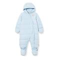 Steiff Unisex_Baby mit süßer Teddybärapplikation Snowsuit, Baby Blue, 9-12 Months