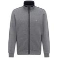 Fynch Hatton Men's Cardigan-Zip, Structure, Melange, Grey (Silver 926), Medium