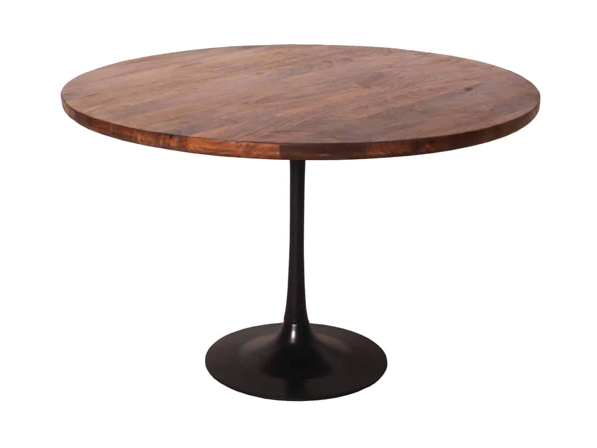 MiaMöbel Esstisch 'Tom Tailor', rund 120 cm Massivholz, Metall Mango Modern Indien Indisch Image