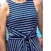 Anthropologie Dresses | Anthropologie Navy Striped Sundress With Cut-Outs | Color: Blue/White | Size: S