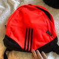 Adidas Bags | Blood Orange-Red Adidas Gold Like New Bookbag | Color: Orange/Red | Size: Os