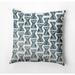 Dakota Fields Outdoor Rectangular Pillow Cover & Insert Polyester/Polyfill blend in Green/Blue | 18 H x 18 W x 7 D in | Wayfair