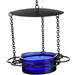 Latitude Run® Diederik Floral Tray Bird Feeder Glass in Blue | 21 H x 6 W x 6 D in | Wayfair 132EE8D04D5D425383E1F9D59A3327E5