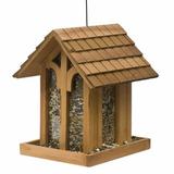 Millwood Pines Furey Mountain Chapel Wild Hopper Bird Feeder Wood/Glass in Brown | 13.21 H in | Wayfair E6AB2AEC54D540F9B6C9EE9132BE802B