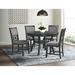 Red Barrel Studio® Relyea 5 - Piece Dining Set Wood in Black/Brown | 30 H in | Wayfair 6956BE69F62B4A279B6731D027487273