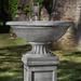 Campania International Fonthill Pedestal Cast Stone Urn Planter Concrete in White | 26 H x 47 W x 47 D in | Wayfair P-712-NN