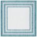 Blue/Green 79 x 0.2 in Area Rug - Highland Dunes Marrakech Geometric Ivory/Teal Indoor/Outdoor Area Rug | 79 W x 0.2 D in | Wayfair