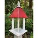 Arlmont & Co. Krawczyk Tube Bird Feeder Plastic in Red | 22 H x 13.25 W x 13.25 D in | Wayfair A7CC07206E394C088E5DFA7E55FCE061