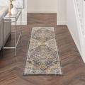 Gray 90 x 26 x 0.5 in Area Rug - World Menagerie Express Oriental Charcoal Area Rug | 90 H x 26 W x 0.5 D in | Wayfair