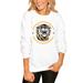 Women's White Fort Hays State Tigers End Zone Pullover Sweatshirt