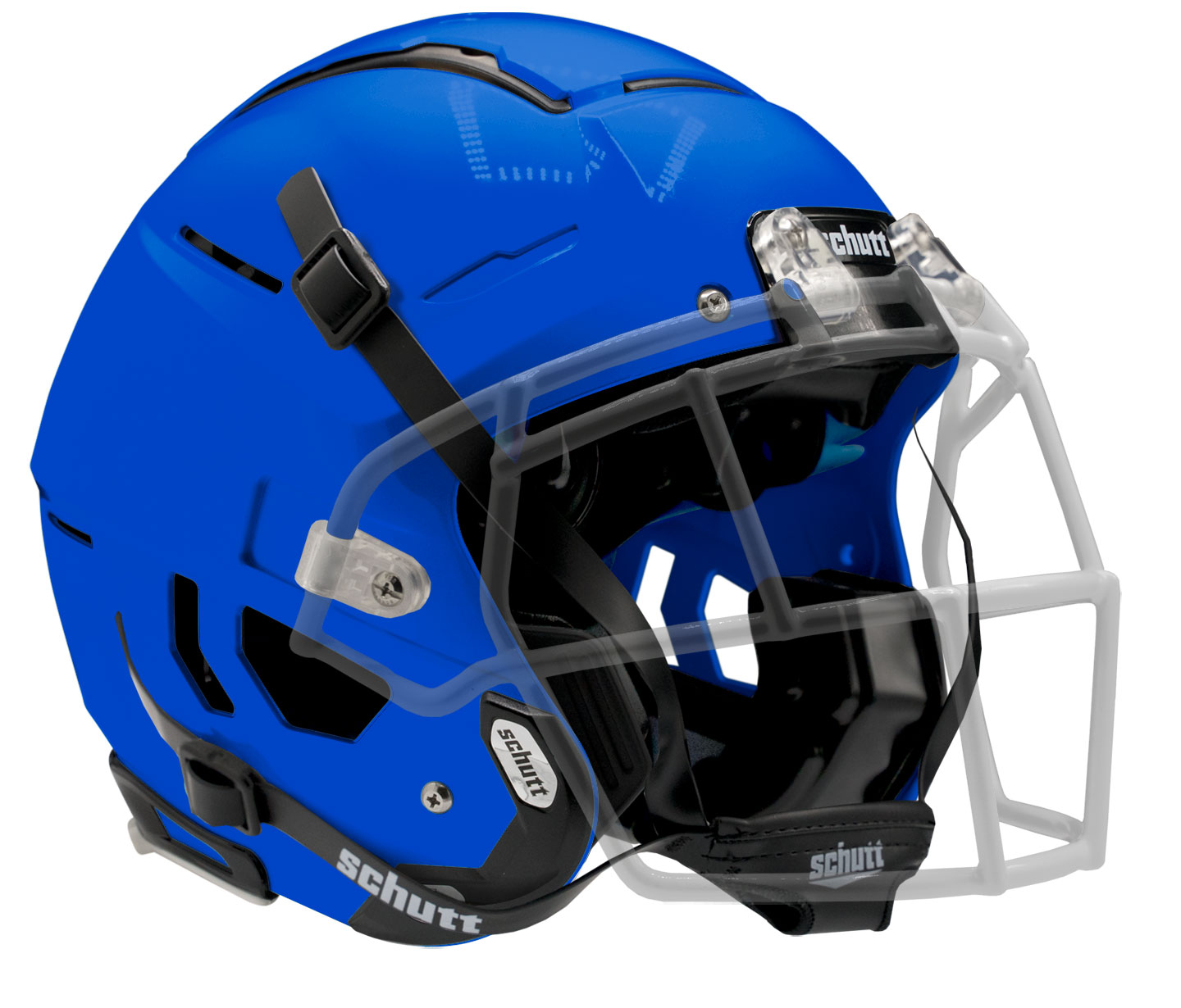 Schutt F7 LX1 Youth Football Helmet Royal