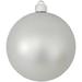 The Holiday Aisle® 6" (150mm) Ornament, Commercial Grade Shatterproof , Ball Shape Ornament Decorations in Gray | 12 H x 6 W x 6 D in | Wayfair