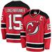 Men's Fanatics Branded Jamie Langenbrunner Red New Jersey Devils Premier Breakaway Retired Player