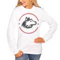 Women's White Northern Illinois Huskies End Zone Long Sleeve T-Shirt