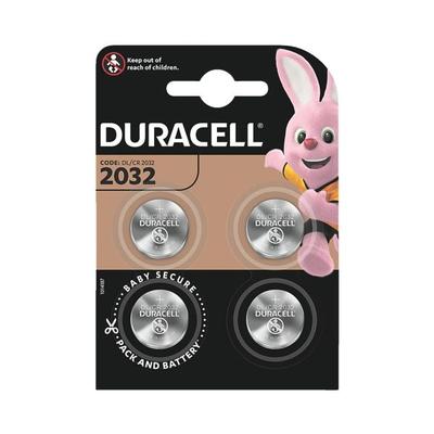Duracell 4er-Pack Knopfzellen CR2032, 0.2 cm