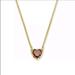 Kate Spade Jewelry | Mini Crystal Cz Red Heart Pendant Necklace | Color: Gold/Red | Size: Approx 16”-19”