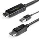 StarTech.com 2m (6ft) HDMI to DisplayPort Cable 4K 30Hz - Active HDMI 1.4 to DP 1.2 Adapter Converter Cable with Audio - USB Powered - Mac & Windows - HDMI Laptop to DP Monitor - Male/Male (HD2DPMM2M)