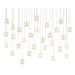 Currey and Company Dove 54 Inch 30 Light LED Multi Light Pendant - 9000-0714