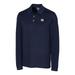 Men's Cutter & Buck Navy New York Giants Advantage Long Sleeve Polo