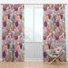 Design Art Coral Reef & Fishes Floral Semi-Sheer Thermal Rod Pocket Single Curtain Panel Polyester/Linen | 90 H in | Wayfair CTN18671-52-90