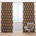 Design Art Mid-Century Design III Geometric Semi-Sheer Thermal Rod Pocket Single Curtain Panel Polyester/Linen | 84 H in | Wayfair CTN24463-52-84