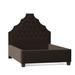 My Chic Nest Lexi Platform Bed Upholstered/Velvet/Polyester/Faux leather/Cotton/Linen in Gray | 65 H x 77 W x 90 D in | Wayfair 557-1037-1140-CK