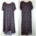 Lularoe Dresses | Lularoe Carly Nwot Sz 2xl | Color: Black/Blue | Size: Xxl