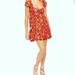 Free People Dresses | Free People Pattern Play Red Floral Dress | Color: Red | Size: M