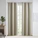 Steelside™ Cody Triple Weave Solid Blackout Thermal Grommet Curtain Panels Polyester in White/Brown | 63 H in | Wayfair SS40-0154