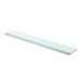 Ebern Designs Wall Shelf Floating Shelf Display Shelf Wall Mounted Tempered Glass in White | 0.31 H x 35.4 W x 4.7 D in | Wayfair