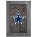 Dallas Cowboys 11'' x 19'' Framed Team City Map Sign