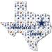 Dallas Cowboys 12'' Floral State Sign