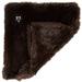 Ultra Plush Faux Fur Super Soft Reversible Pet Blanket, 36" L X 28" W X 1" H, Grizzly Bear, Medium, Brown