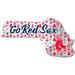 Boston Red Sox 12'' Floral State Sign
