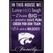 Kansas State Wildcats 17'' x 26'' In This House Sign