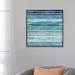 East Urban Home 'Strata in Aqua' by Matt Shields - Painting Print Canvas in Gray/Green | 26 H x 26 W x 1.5 D in | Wayfair