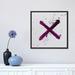 East Urban Home 'X's & O's I' by Kent Youngstrom - Painting Print, Wood in Indigo | 18 H x 18 W x 1.5 D in | Wayfair