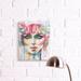 Stupell Industries Abstract Female Cosmetic Portrait Floral Crown by Elisaveta Stoilova - Painting Print Canvas, | 20 H x 16 W x 1.5 D in | Wayfair