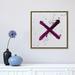 East Urban Home 'X's & O's I' by Kent Youngstrom - Painting Print Canvas in Indigo | 18 H x 18 W x 1.5 D in | Wayfair