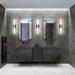 Wade Logan® Asho 1-Light Dimmable LED Black Bath Bar, Steel in Black/Brown/White | 4.75 H x 24 W x 3.75 D in | Wayfair