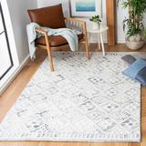 White 108 x 0.28 in Indoor Area Rug - Dakota Fields Geometric Handmade Tufted Ivory Area Rug Polyester | 108 W x 0.28 D in | Wayfair