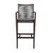 Wade Logan® Aleksandrina Outdoor Counter or Bar Height Bar Stool w/ Arms in Eucalyptus & Rope in Gray | 45.75 H x 21.42 W x 27.95 D in | Wayfair