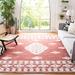 Brown 72 x 0.51 in Indoor Area Rug - Dakota Fields Southwestern Handmade Tufted Wool Rust Area Rug Wool/Cotton | 72 W x 0.51 D in | Wayfair