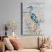 Rosecliff Heights Blue Heron II - Wrapped Canvas Print Metal in Blue/Gray/Yellow | 48 H x 32 W x 1 D in | Wayfair AC5A83AB033F4852A9DFE17AAFEA4524